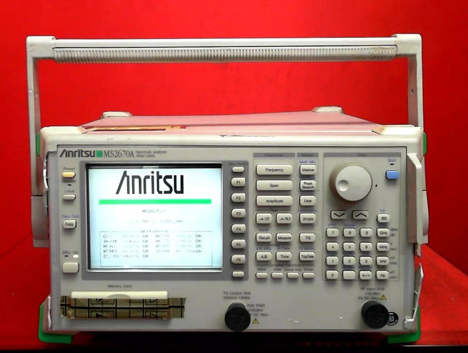 Anritsu MS2670A Spectrum Analyzer 100HZ to 1.8GHz MT22768 PARTS