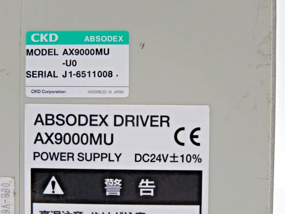 CKD AX9000MU-U0 Power Supply Absodex Driver 24VDC for Industrial Automation