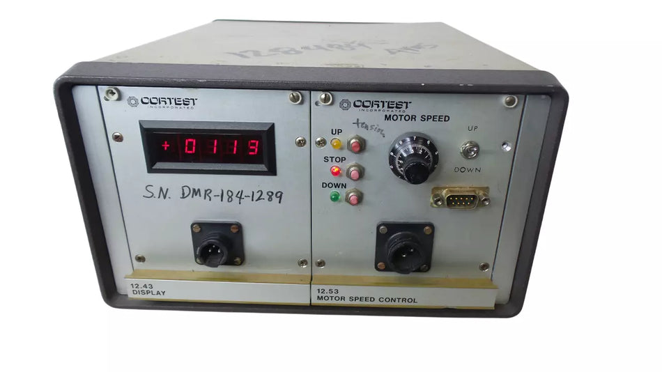 Cortest 12.53 Motor Speed Control with 12.43 Display