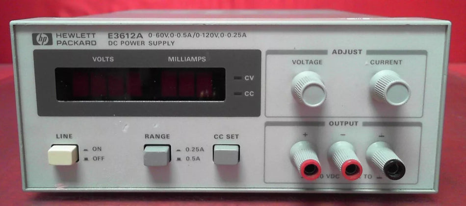Agilent/Keysight E3612A DC Power Supply, 0-120V, 0.5A, 30W max, KR30702763 AS-IS