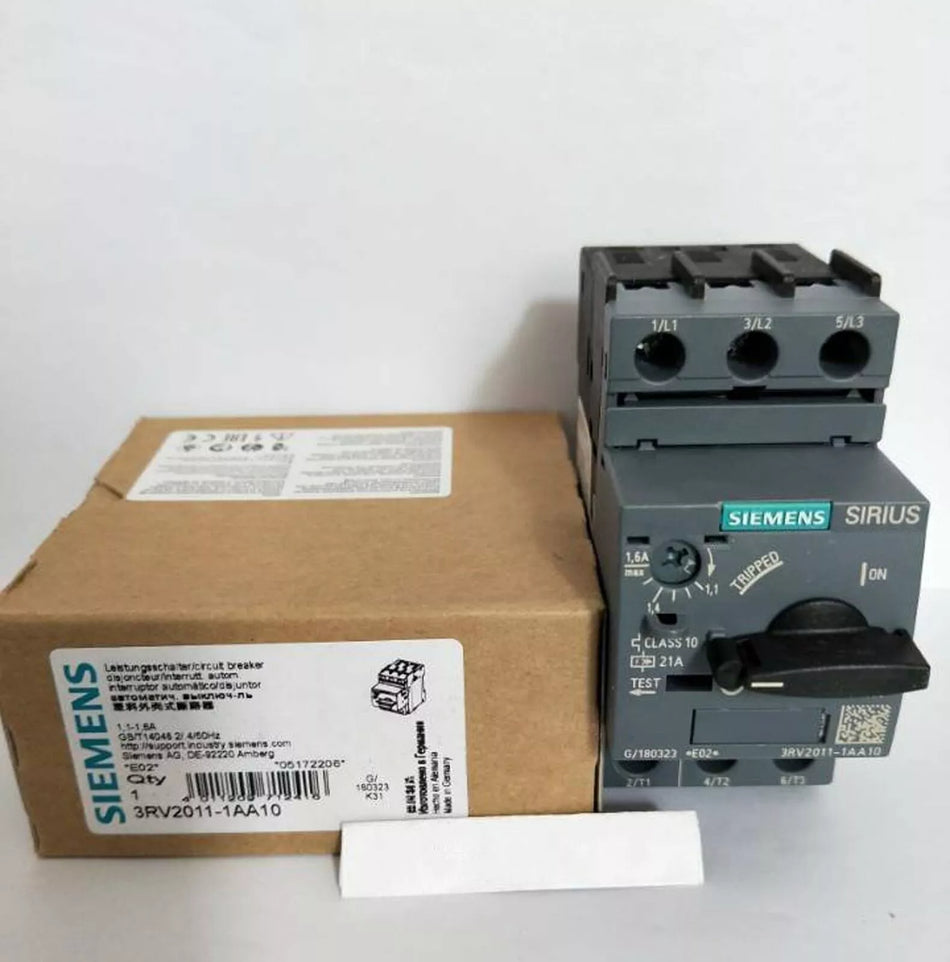 Siemens 3RV2011-1AA10 Circuit Breaker 3RV20111AA10