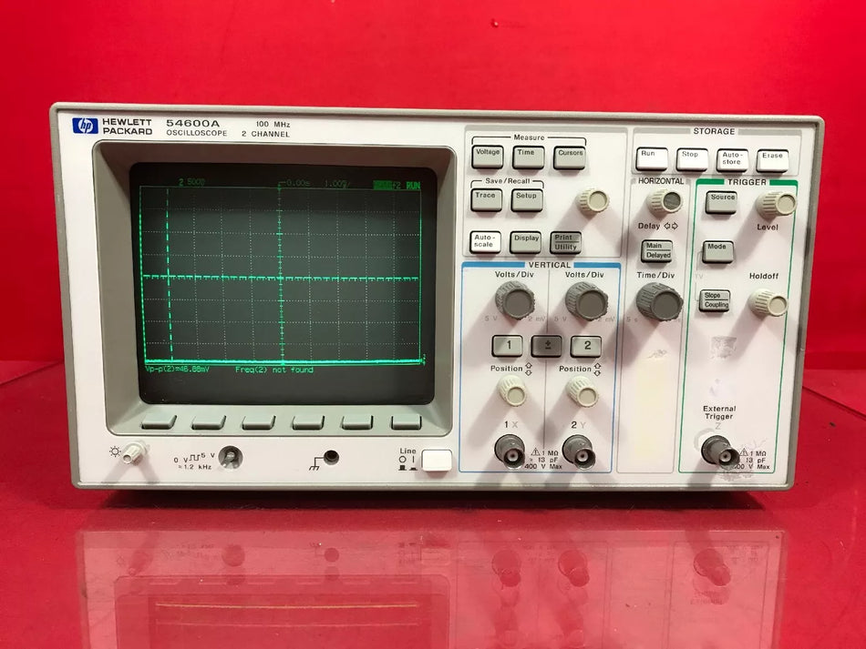 HP 54600A Oscilloscope 100MHz 2 channel S/N 3134A05715