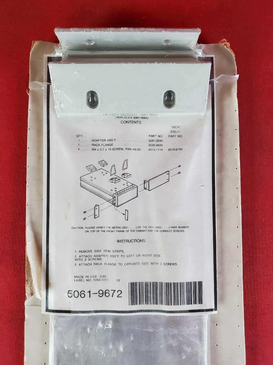 Agilent Keysight 5061-9672 88.1H Rack Adapter Kit Half Module
