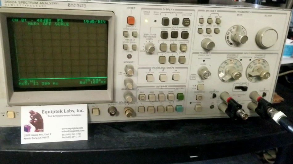 Low Frequency Spectrum Analyzer HP3582A