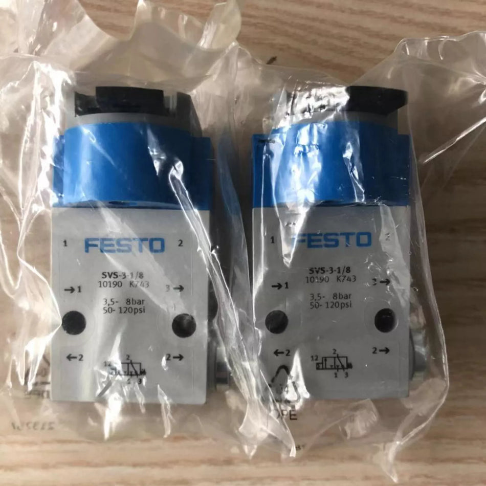 Festo SVS-3-1/8 10190 Valve: New, Fast Shipping