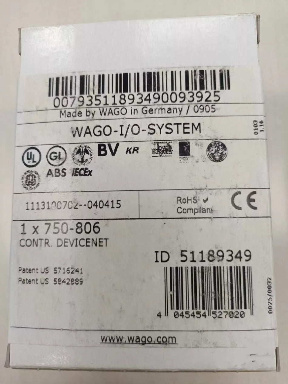 1PC New seal WAGO 750-806 module () #N3672 YF