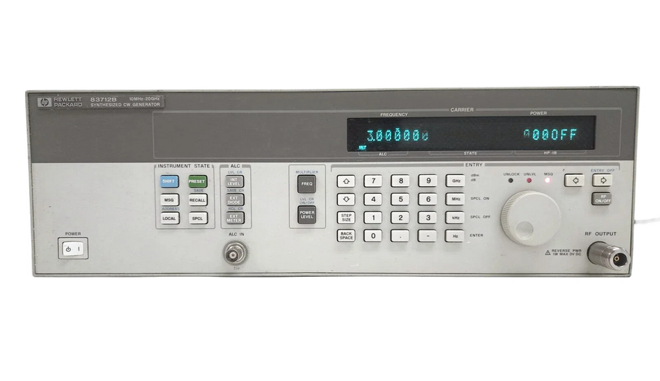 Agilent/Keysight 83712B Opt. 1E5 Synthesized CW Generator 10MHz to 20GHz