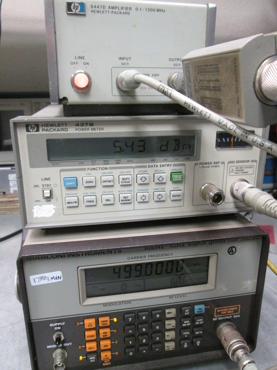 HP Wide Band Amplifier 0.1-1300 MHz