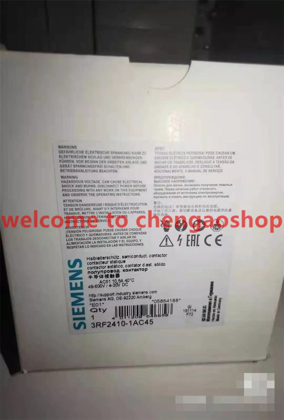 1pc NEW 3RF2410-1AC45 CONTACTOR By #V5T7 CH