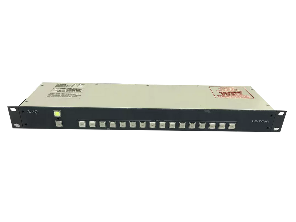 Leitch RCP-16X1P 1RU Remote 16x1 Programmable Pushbutton Panel