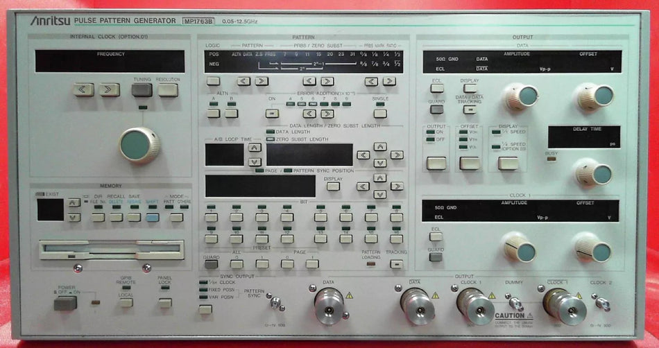 Anritsu MP1763B-01 6100003569 12.5 GHz Pulse Pattern Generator