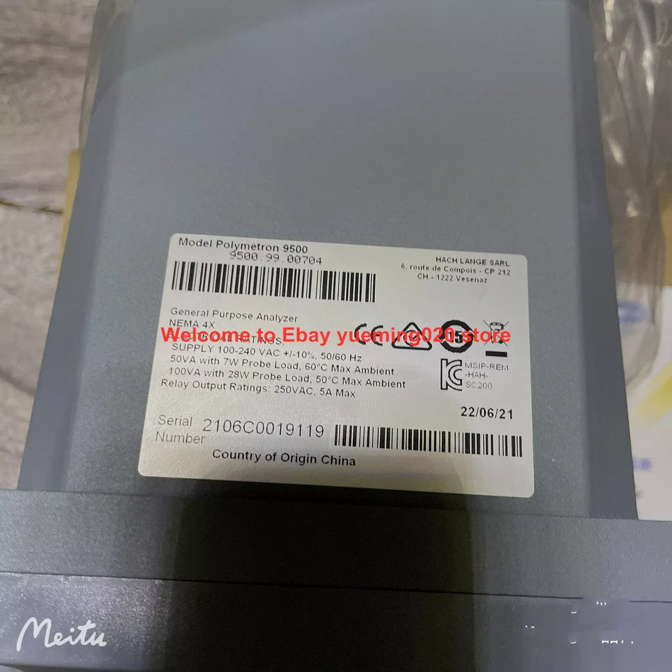 HACH Polymetron 9500 9500.99.00704 controller