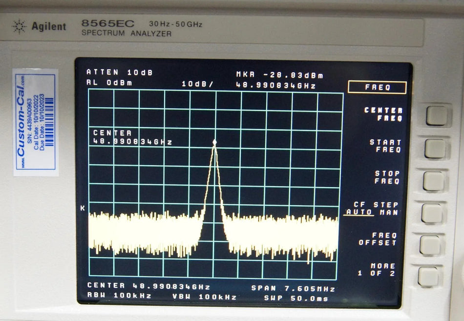 HP Agilent Keysight 83598A 2.4 MHz to 50 GHz RF Plug In For 8350B