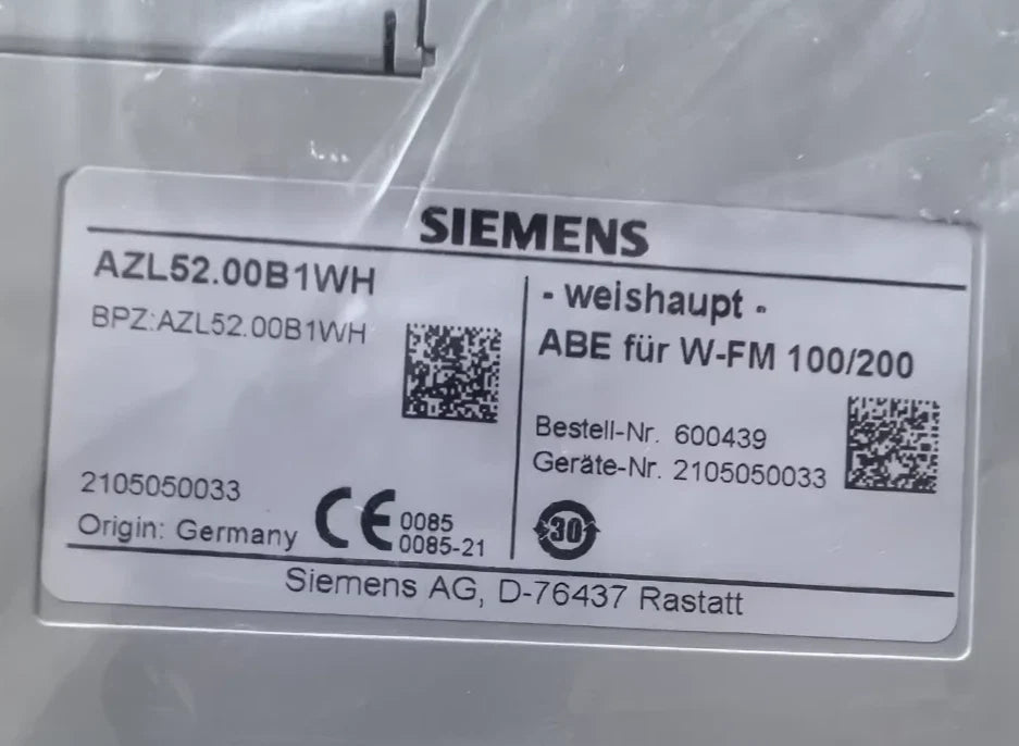 Siemens LMV5 Display and Operator Unit - AZL52.00B1WH
