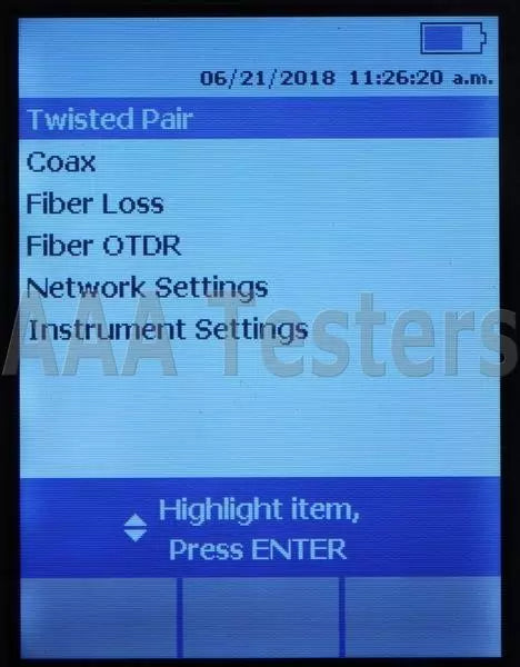Fluke Networks DTX-1200 Cat5e Cat6 Certifier Cable Tester Analyzer DTX DTX1200