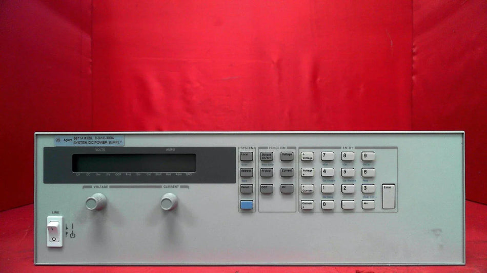 HP Agilent 6671A /J08 DC Power Supply 3 Volts 300 Amps