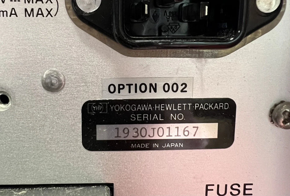 Agilent/Keysight 4191A Opt. 2 RF Impedance Analyzer 1 to 1000 MHz SN 1930J01167