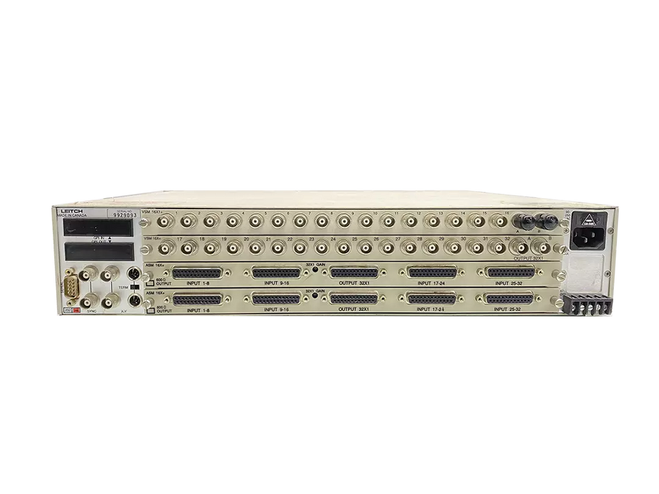 Leitch XPLUS Routing System VSM-16x1+ VSM-16x+ and 2 ASM 16X+ Mono Audio Video
