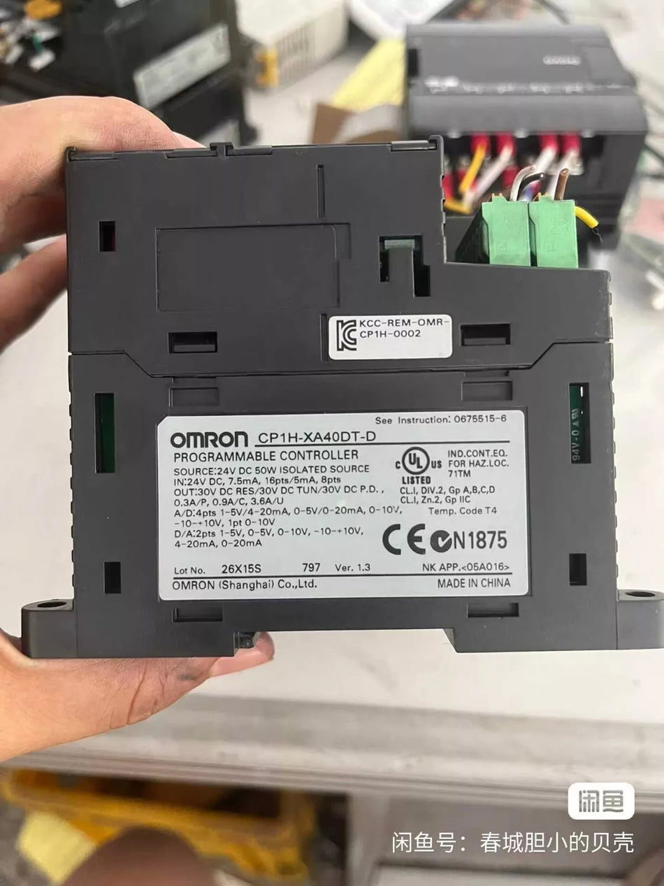 1PC USED OMRON CP1H-XA40DT-D module ( 90days Warranty) #N1495 YF