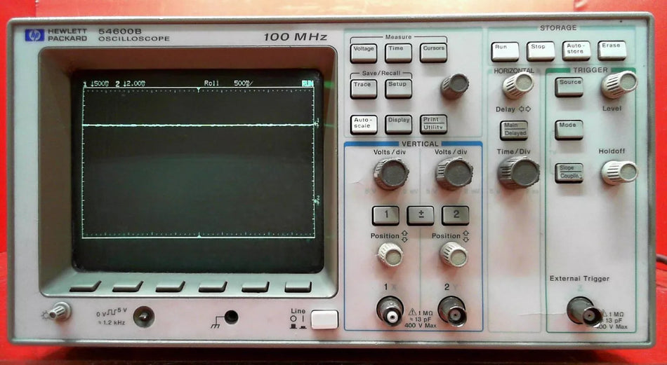 HP - Agilent - Keysight 54600B Oscilloscope 2 Channel 100 MHz SN: 3409A02631