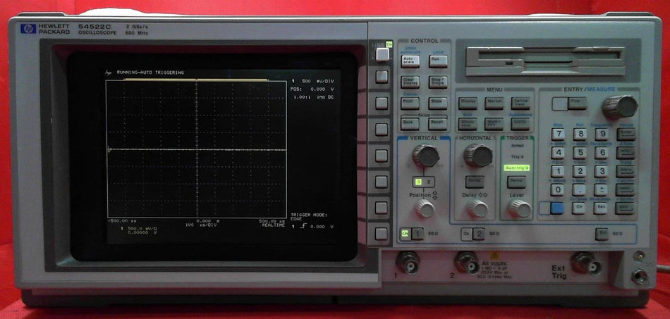 HP 54522C US37340120 2 Channel 2 GSa/s Color Digitizing Oscilloscope