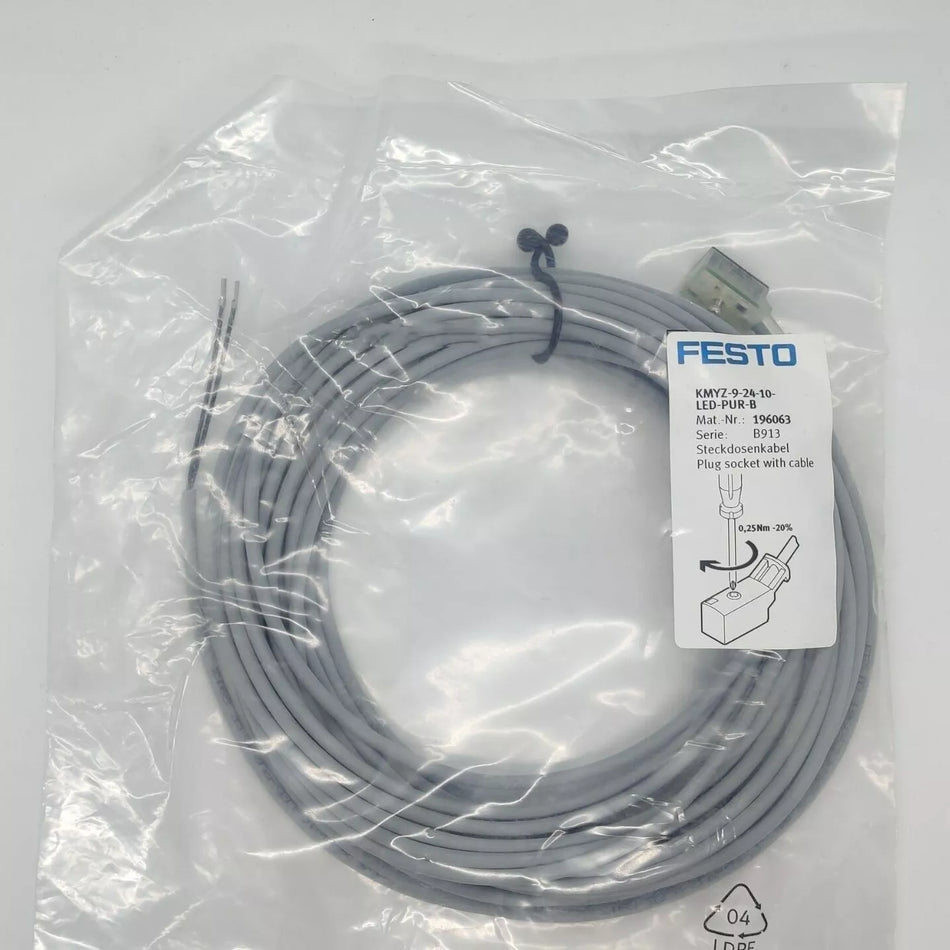 Festo KMYZ-9-24-10-LED-PUR-B 96063 Connecting Cable