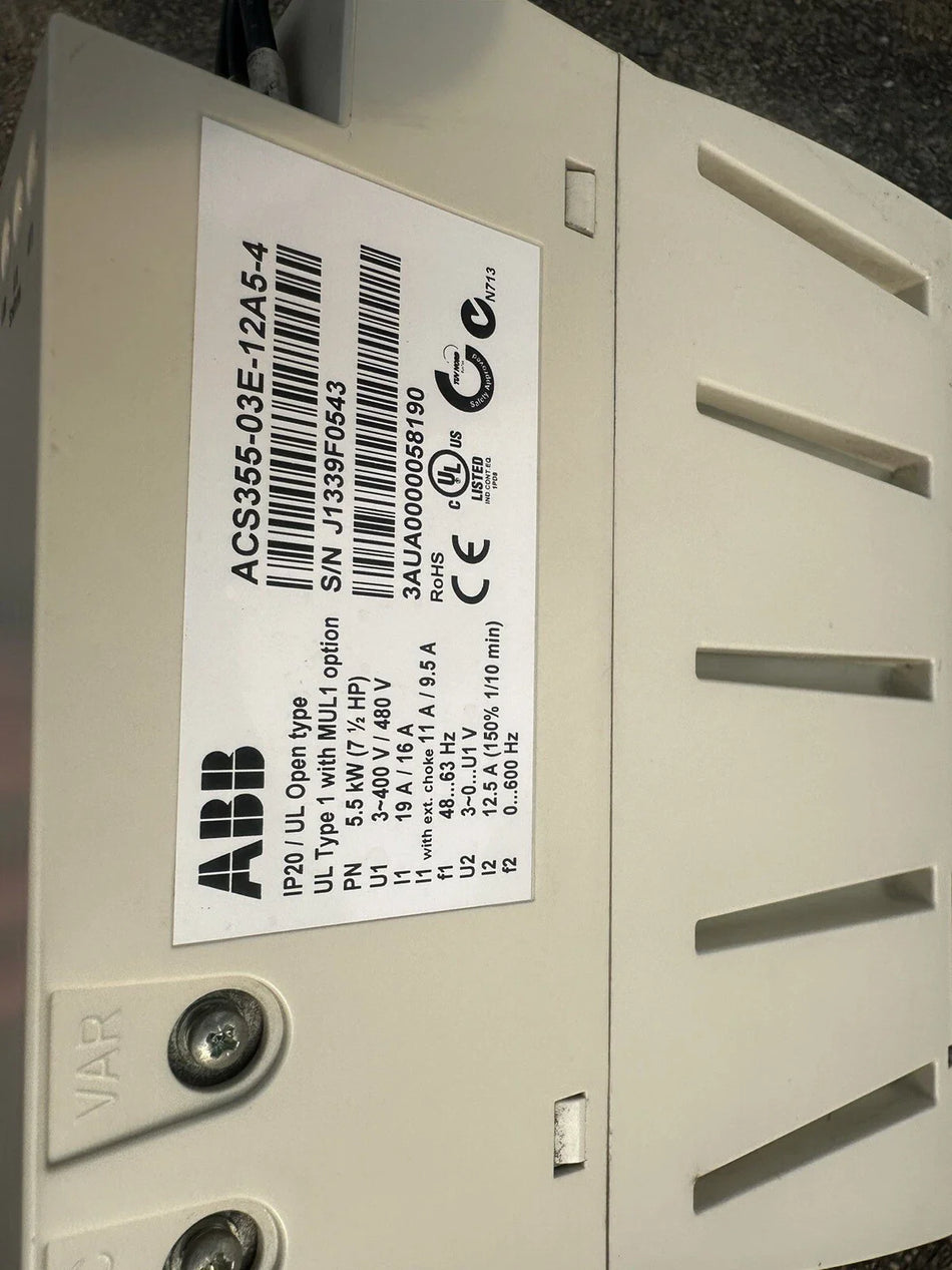 ABB ACS355-03E-12A5-4 Variable Frequency Drive