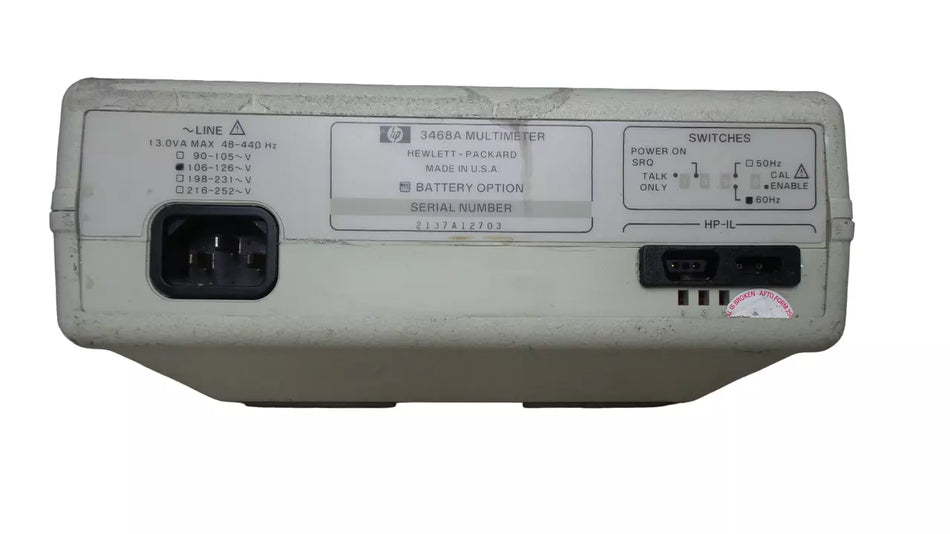 HP 3468A Multimeter with Advanced Measurement Capabilities