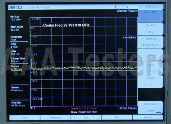 Anritsu MS2721B HandHeld Spectrum Master Analyzer w/ Tracking Generator MS2721